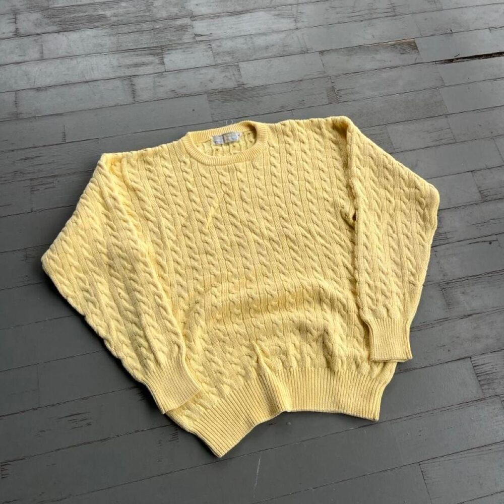Vintage Archie & Brown Old Money Y2K Cableknit Heavyweight Sweater